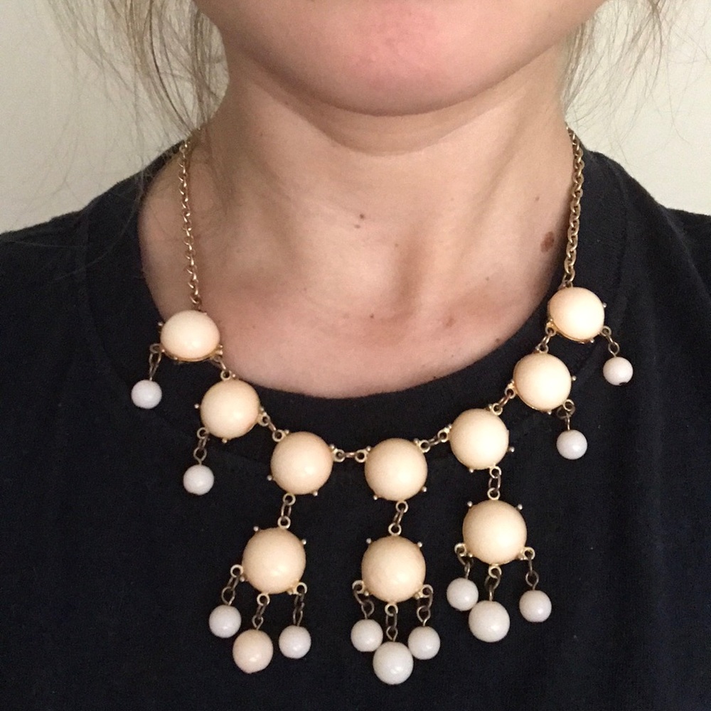 Light pink chunky necklace
